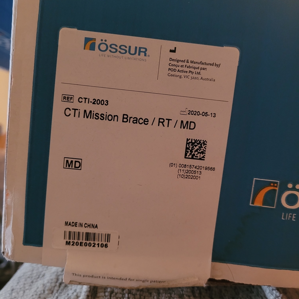 Össur CTi Mission KNEE Brace RT MD - Blue